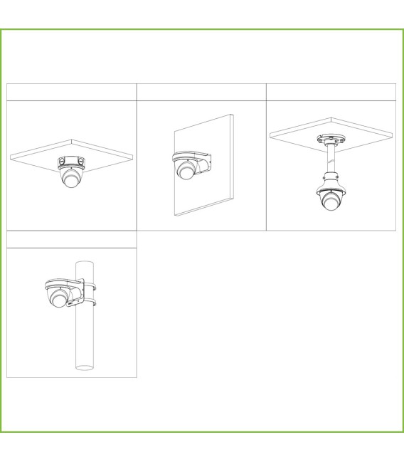 Domo IP H265 5M DN WDR Starlight IR50m 2.8mm IP67 PoE MIC AI