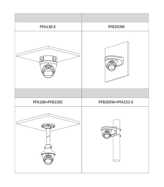 Domo IP H265 8M 4K WDR Starlight IR40m 2.7-13.5VFM IP67 PoE SD MIC AI