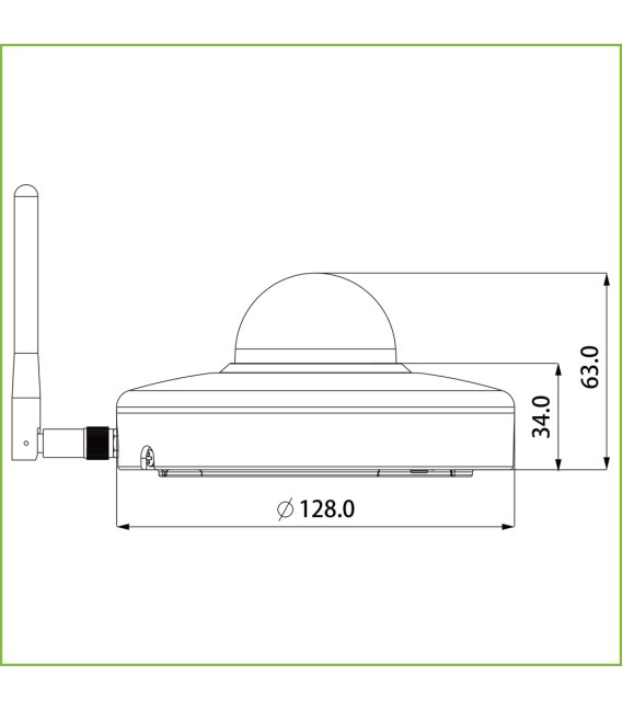 Domo PTZ IP 2M H265 Wifi DN ICR WDR IR15m Starlight 3X 3D IP66 IK08 AUDIO MIC