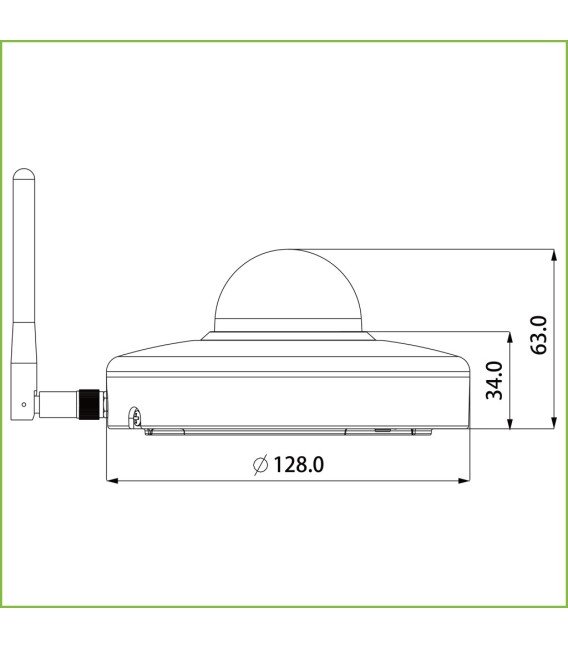 Domo PTZ IP 2M H265 Wifi DN ICR WDR IR15m Starlight 3X 3D IP66 IK08 AUDIO MIC
