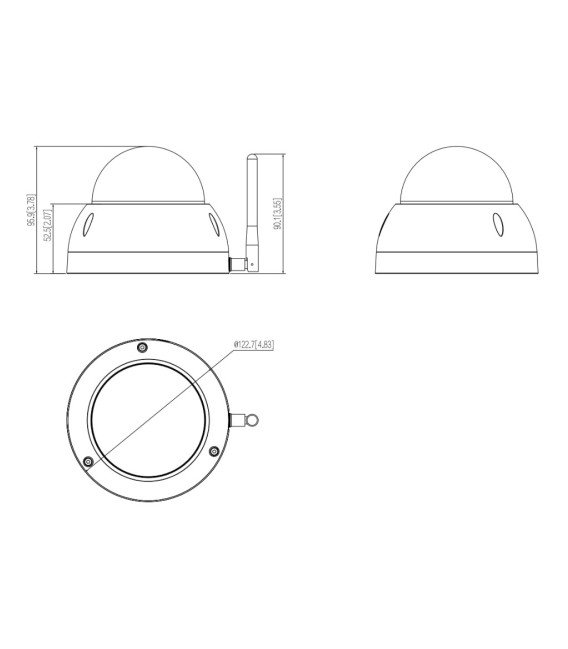 Domo PTZ IP 2M DN dWDR Starlight 4X 3D IP66 IK10 WiFi AI