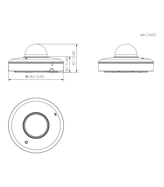 Domo PTZ IP 4M H265 WDR IR20m Starlight 4x IP66 IK08 AUDIO MIC AI