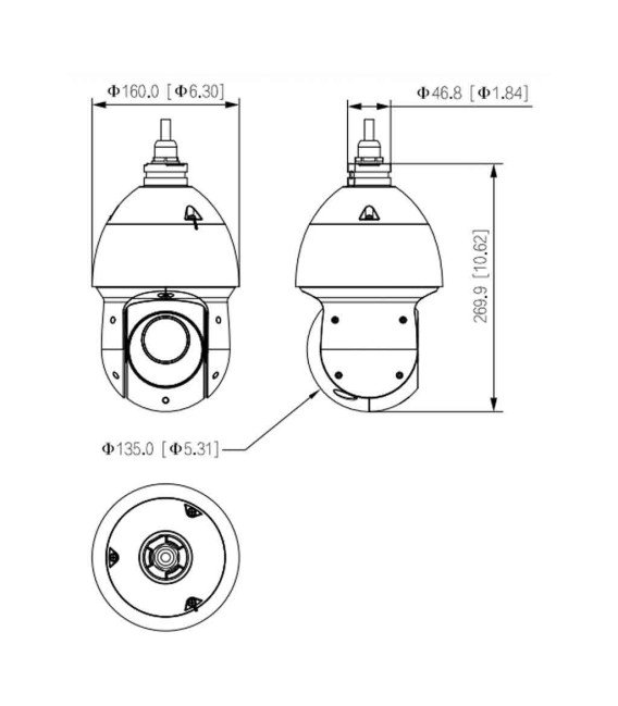 Domo PTZ IP 8M DN WDR Starlight IR100m 25X 3D IP66 PoE+ AUDIO E/S AI