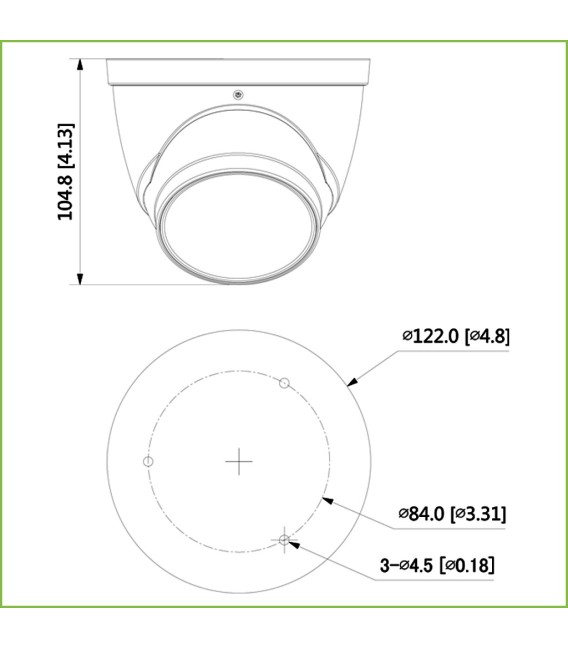 Domo HDCVI 4EN1 2M 1080P DN ICR WDR Starlight IR60m 2.7-12mm VFM IP67 MIC