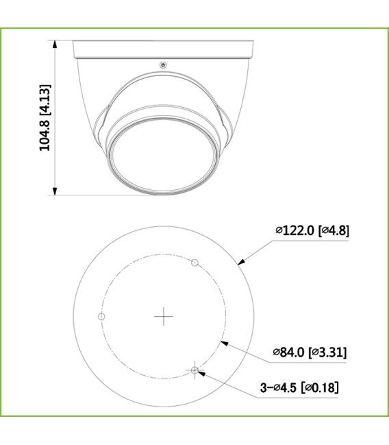 Domo HDCVI 4EN1 2M 1080P DN ICR WDR Starlight IR60m 2.7-12mm VFM IP67 MIC