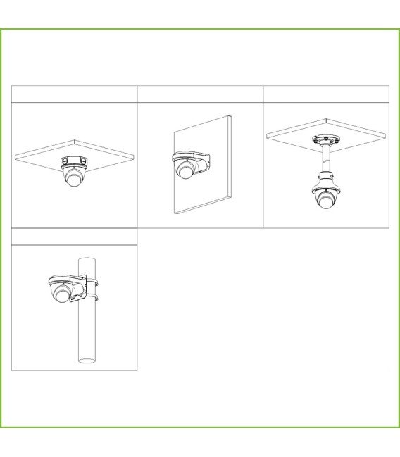 Domo HDCVI 4EN1 2M 1080P FULL COLOR 2.0 WDR Starlight LED40m 2.8mm IP67 MIC
