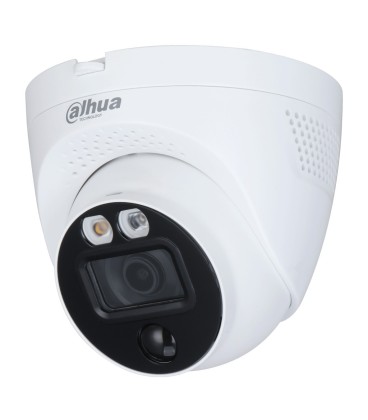 Domo HDCVI 2M dWDR LED30m 2.8mm IP67 PIR Disuasión activa Quick-to-install