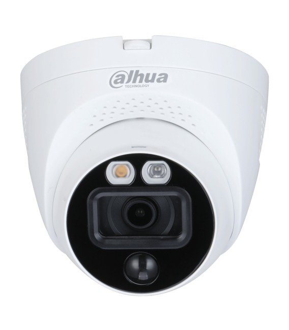 Domo HDCVI 2M dWDR LED30m 2.8mm IP67 PIR Disuasión activa Quick-to-install