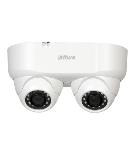 Dahua HAC-HDW2241M-E2 - Cámara Domo HDCVI 2M Doble Lente WDR Starlight IR30m 0Lux 3.6mm IP67 Audio Broadcast