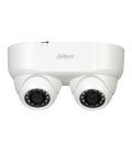 Dahua HAC-HDW2241M-E2 - HDCVI 2M Dual Lens WDR Starlight IR30m 0Lux 3.6mm IP67 Audio Broadcast Dome Camera.