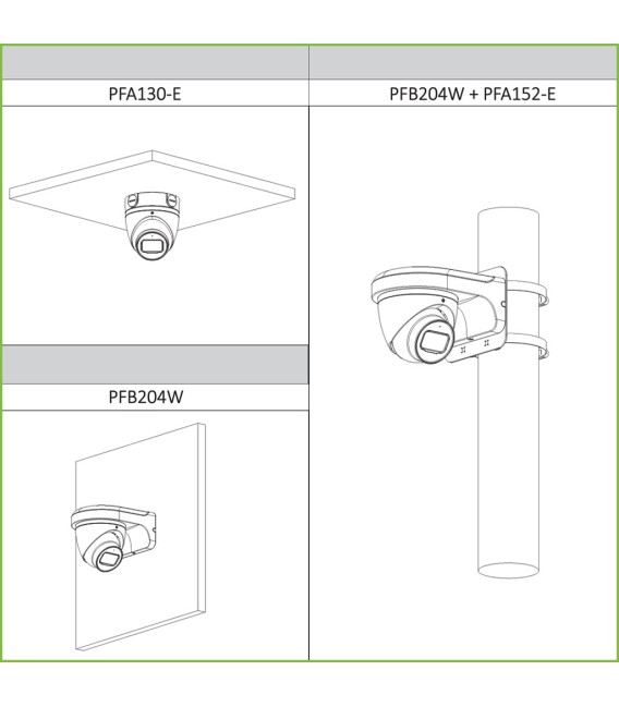 Domo HDCVI 4EN1 2M 1080P FULL COLOR WDR Starlight 3.6mm IP67 AUDIO MIC