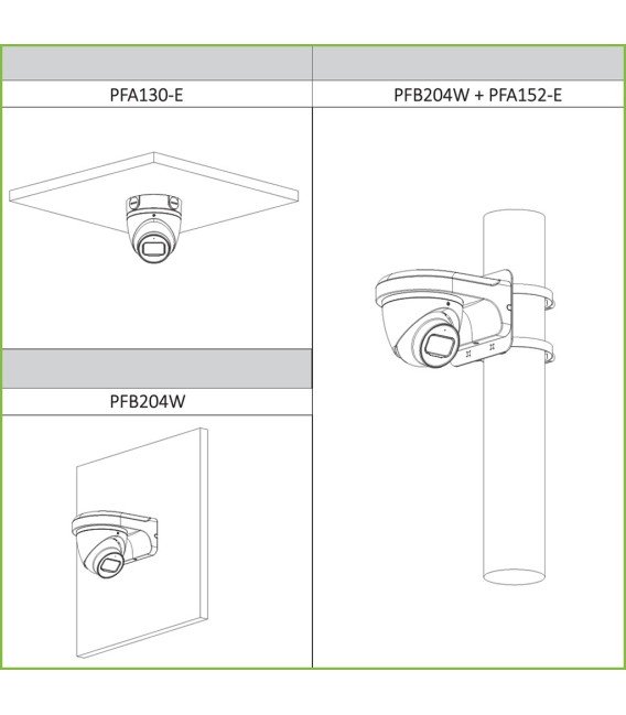 Domo HDCVI 4EN1 2M 1080P FULL COLOR WDR Starlight 3.6mm IP67 AUDIO MIC