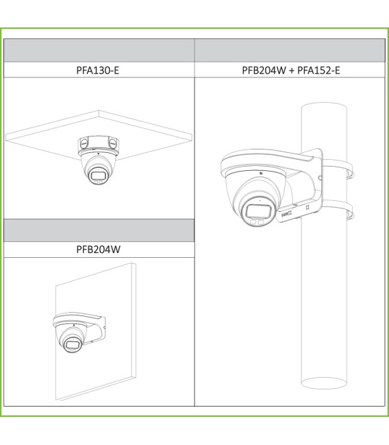 Domo HDCVI 4EN1 2M 1080P FULL COLOR WDR Starlight LED40m 3.6mm IP67 AUDIO MIC