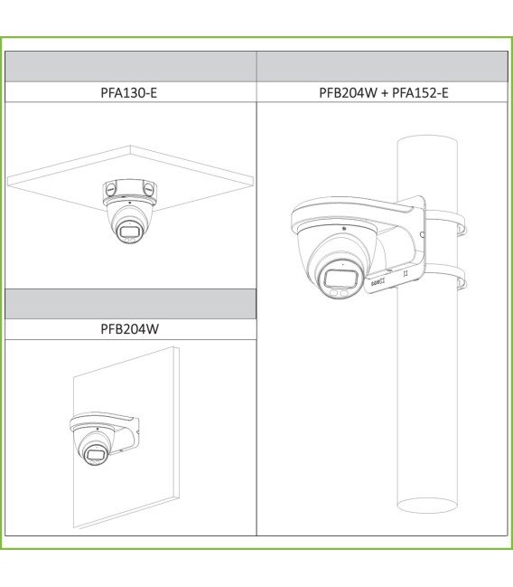 Domo HDCVI 4EN1 2M 1080P FULL COLOR WDR Starlight LED40m 3.6mm IP67 AUDIO MIC