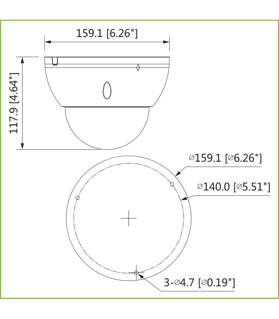 Domo IP H265 AI 2M DN SMART WDR IR40m 2.7-13.5VFM IK10 IP67 ePoE AUDIO E/S SD