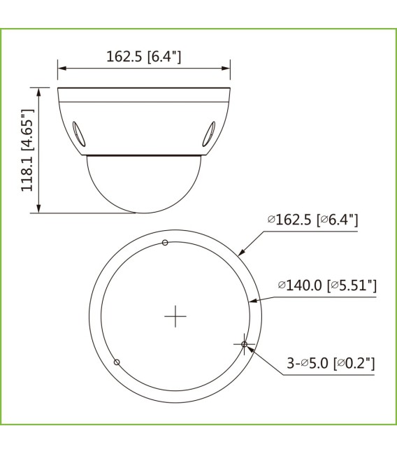 Domo IP H265 2M DN SMART WDR 120dB Starlight IR50m 4.1-16.4VFM IK10 IP67 PoE+ AUDIO E/S Anti-Corrosión