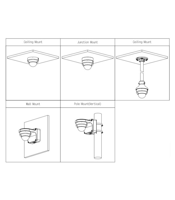 Domo IP H265 4M WDR Deeplight IR50m 2.8mm IK10 IP67 ePoE SD AUDIO MIC E/S AI