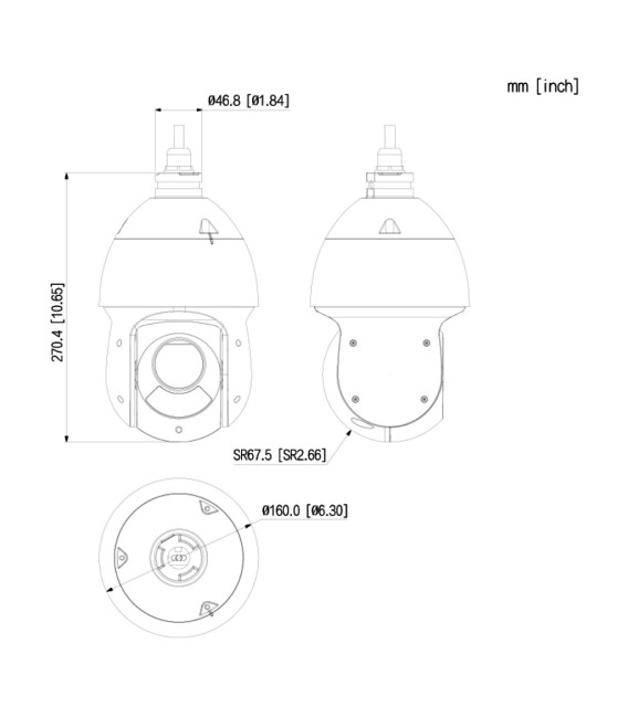 Domo PTZ IP 2M DN ICR WDR Starlight IR100m 16X 3D IP66 AUDIO E/S AI