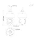 Domo PTZ IP 2M DN ICR WDR Starlight IR100m 16X 3D IP66 AUDIO E/S AI