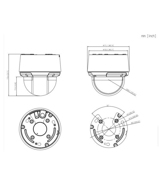 Domo PTZ IP 2M DN WDR Starlight IR50m Invisible 25X 3D IP66 PoE AUDIO E/S AI