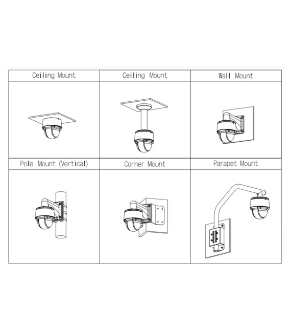 Domo PTZ IP 2M DN WDR Starlight IR50m Invisible 25X 3D IP66 PoE AUDIO E/S AI