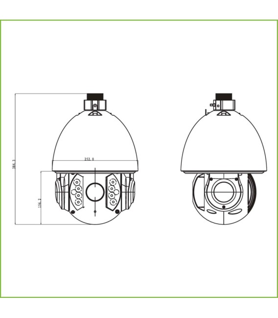 Domo PTZ IP 2M DN dWDR Ultra DNR IR150m 30X 3D V.A. IP66