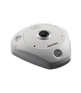 Hikvision DS-2CD63C5G0-IVS - 12MP 1.29mm Fisheye Camera IR15m DWDR IK10 IP67 PoE