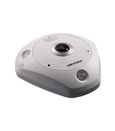 Hikvision DS-2CD63C5G0-IVS - Cámara Fisheye 12MP 1.29mm IR15m DWDR IK10 IP67 PoE