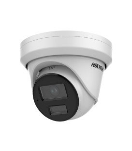 Hikvision DS-2CD2326G2-I 2MP 2.8mm Minidome Camera with IR30m, WDR, IP67, PoE, and Acusense AI.