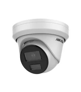 Hikvision DS-2CD2326G2-I 2MP 2.8mm Minidome Camera with IR30m, WDR, IP67, PoE, and Acusense AI.