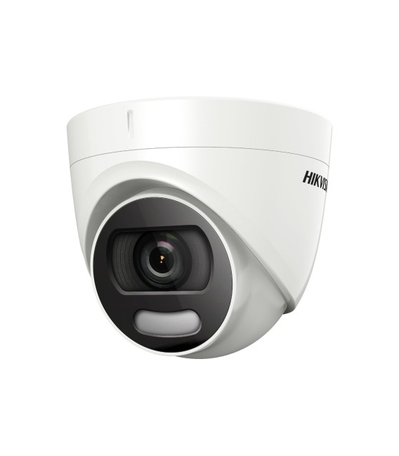 Hikvision DS-2CE72DFT-F28 - Cámara Minidomo 2MP ColorVu 2.8mm WDR IP67 Luz Blanca 20m