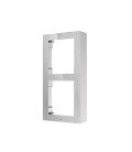 Hikvision DS-KD-ACW2/S - Marco Acero Inoxidable para Instalación Superficie 2 Módulos Serie DS-KD/S