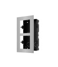 Hikvision DS-KD-ACF2/S - Marco Empotrado Acero Inoxidable para 2 Módulos Estación Exterior