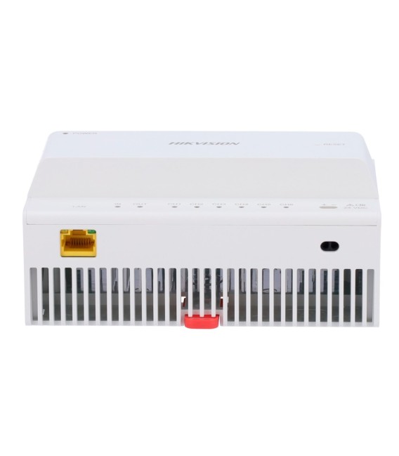 Hikvision DS-KAD706Y - Distribuidor IP 2 Hilos 6 Puertos Cascada DIN 24V CC