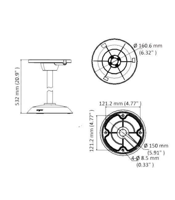 Ceiling support DS-1271ZJ-PT10