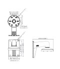 Wall bracket DS-1273ZJ-135-BLACK