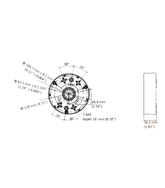 Caja de conexiones DS-1280ZJ-DM46-BLACK