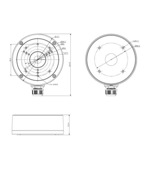 Boîte de jonction DS-1280ZJ-S-BLACK