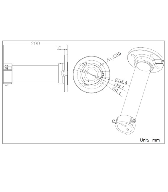DS-1661ZJ Ceiling Mount