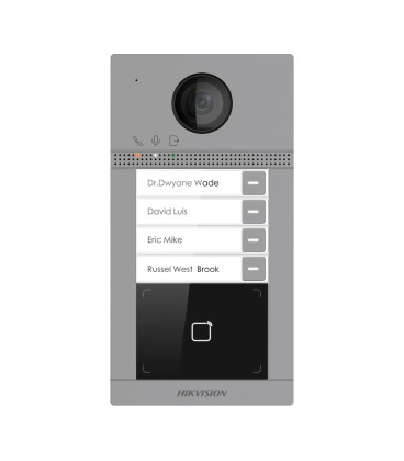 IP WiFi video intercom for 4 apartments Hikvision DS-KV8413-WME1(C)/Flush