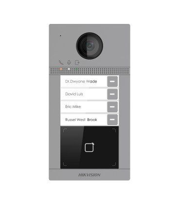 IP WiFi video intercom for 4 apartments Hikvision DS-KV8413-WME1(C)/Flush