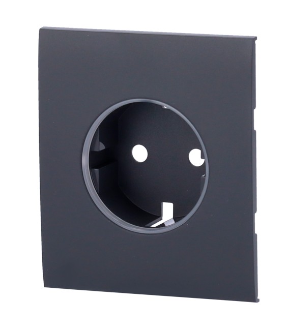 Cache central pour prise de base type F AJ-CENTERCOVER-GRA