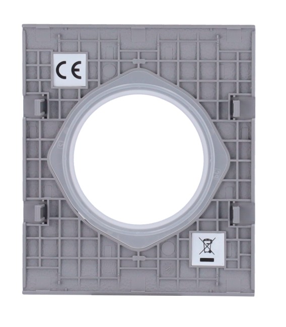 Cache central pour prise de base type F AJ-CENTERCOVER-GRE