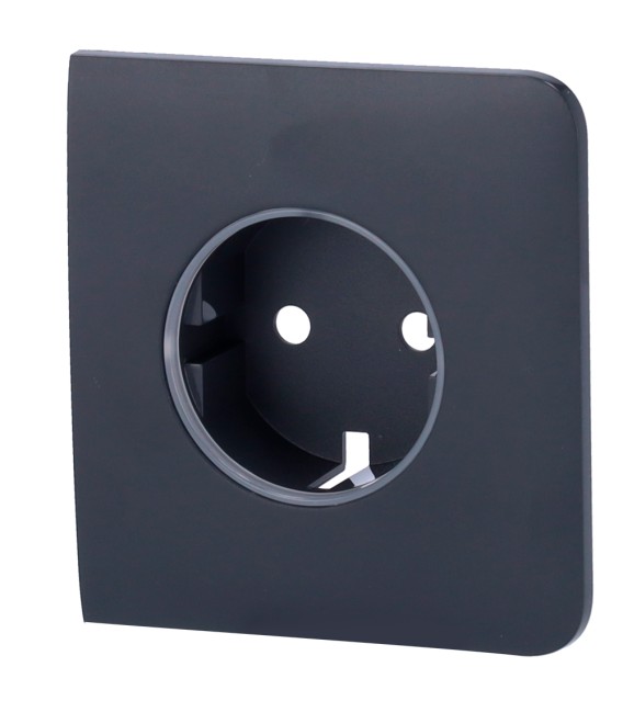 Cache latéral pour prise de base type F AJ-SIDECOVER-GRA