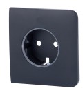 Tapa lateral para enchufe básico tipo F AJ-SIDECOVER-GRA