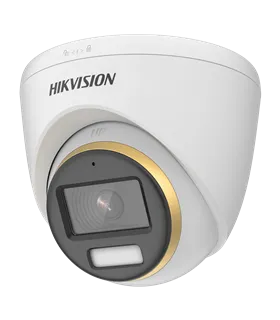 Cámara Turret Hikvision 2 MP lente 2.8 mm ColorVu 24 horas DS-2CE72DF3T-FS(2.8mm)