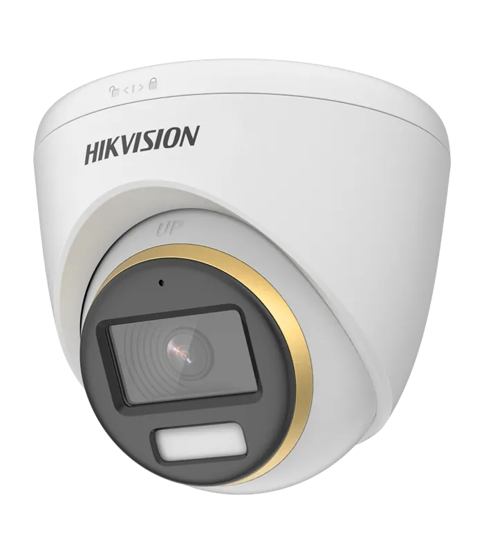 Cámara Turret Hikvision 2 MP lente 2.8 mm ColorVu 24 horas DS-2CE72DF3T-FS(2.8mm)