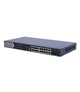Switch PoE Hikvision 18 RJ45 Gigabit 2 SFP 12 PoE 4 Hi-PoE 225W DS-3E0520HP-E