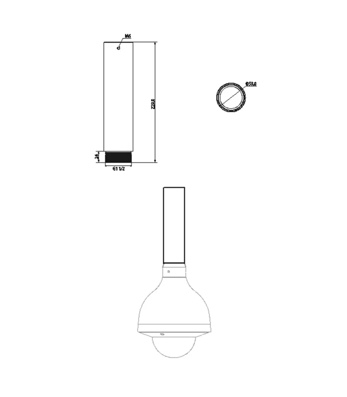 Alargador para Soporte de Techo - PFA112