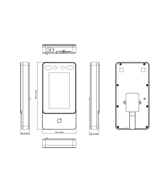 Terminal autonome Hikvision DS-K1T342DX